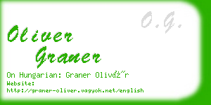 oliver graner business card